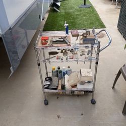 Locksmith Cart With Stuff 