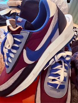 Size 10.5 - Sacai x Undercover x Nike LDWaffle Night Maroon Team Royal