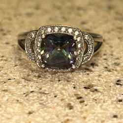 Sterling silver Mystic Topaz Ring NVC 11 925