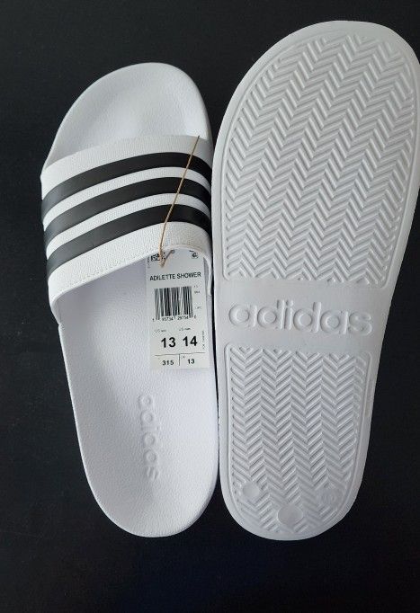 Adidas Adilette Comfort Men's Slide Sandals Size 13-14 New
