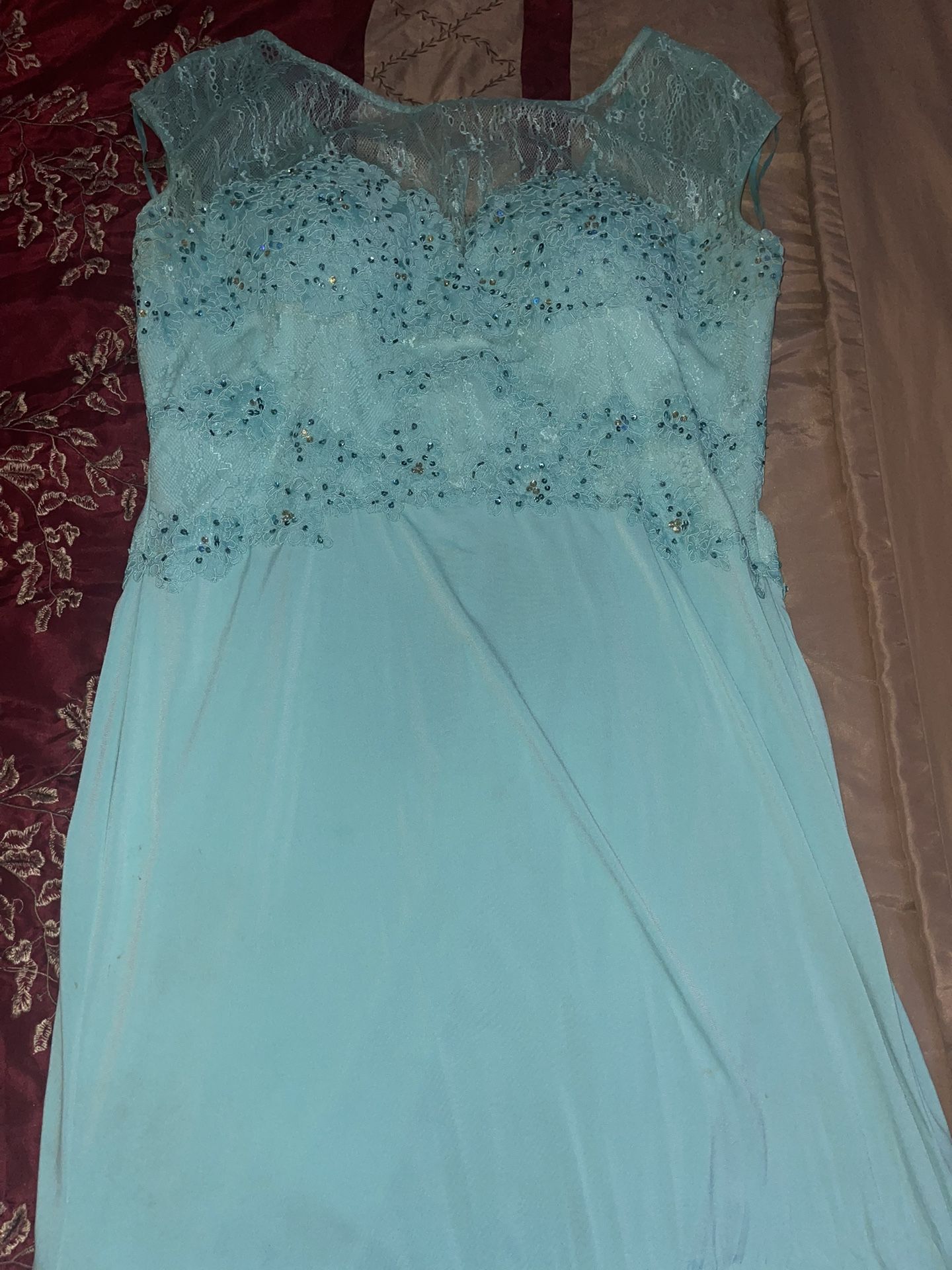 Aqua Green Dress