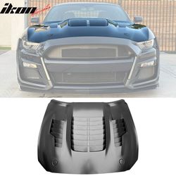 Fits 2015-2017 Ford Mustang V6/GT/GT350 GT500KR Style Front Engine Hood Aluminum