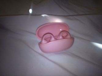 Pink Wireless Earbuds with Charging Case