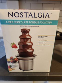 Nostalgia 4-Tier Chocolate Fondue Fountain