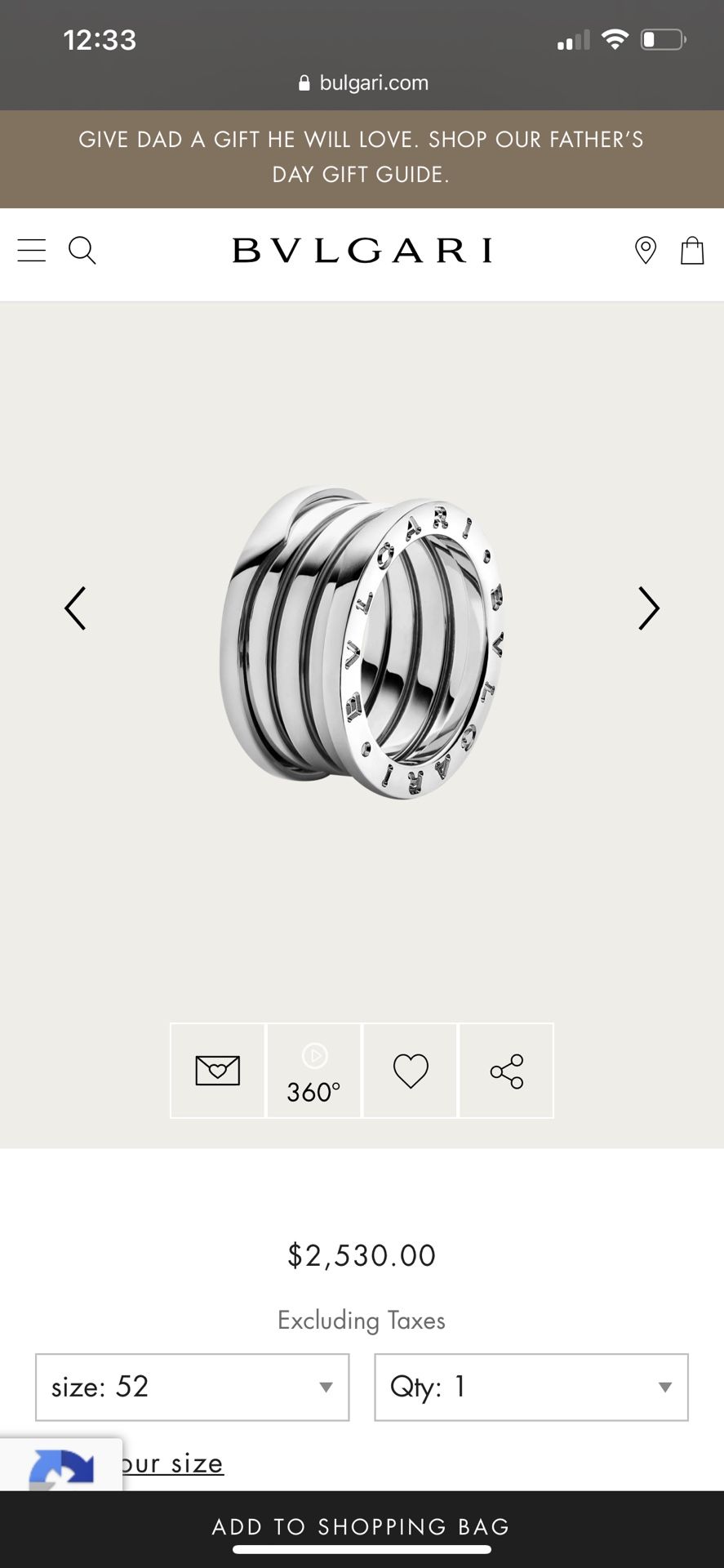 BVLGARI Ring