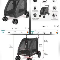 Dog Stroller Wagon Extra Large 