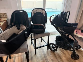Nuna MIXX Next Travel System Stroller w/ Bassinet/Carrycot, Seat & Car Seat