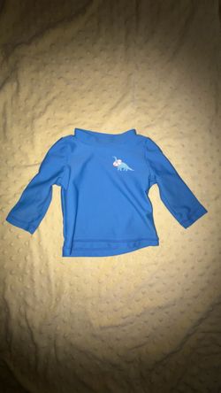 Baby/Toddler Blue Dinosaur Rash Guard