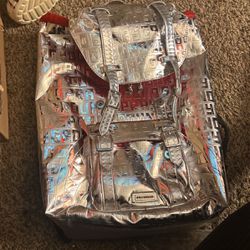 Sliver Sprayground Bookbag