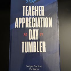 Dodgers Teacher appreciation day tumbler