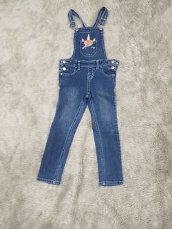 Unicorn Overalls 4/5 Girls