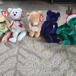 Beanie Babies - Lot of 5 Bears