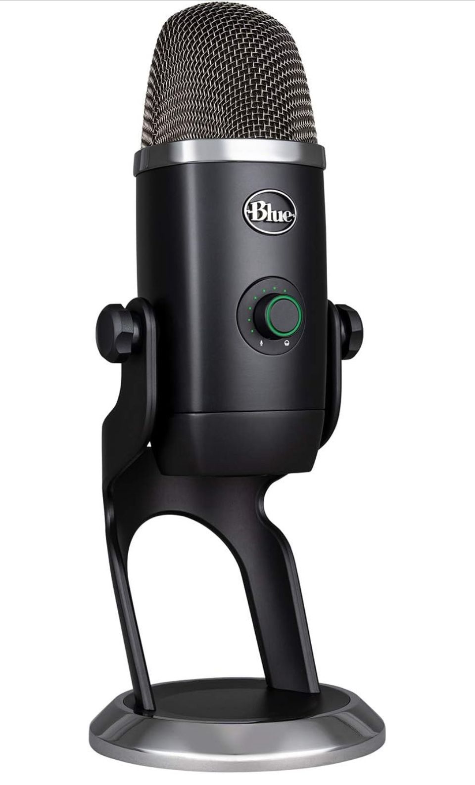 Open Box Logitech for Creators Blue Yeti X USB Microphone for Gaming, Streaming, Podcasting, Twitch, YouTube, Discord, Recording for PC and Mac, 4 Pol
