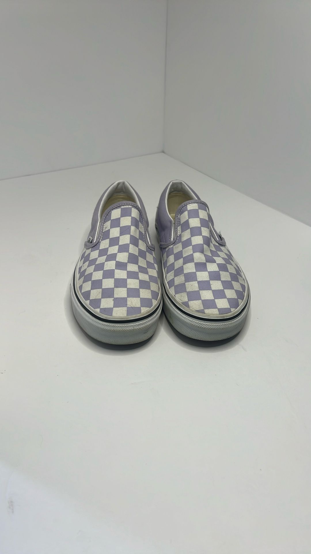 Vans- Women’s Size 7.5 Lavender Checked Vans