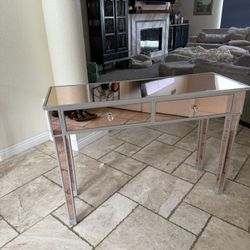 Rose Gold Mirrored Vanity 