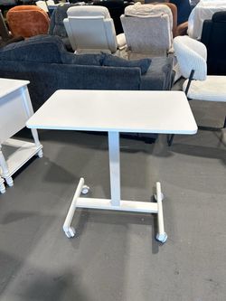 New Mobile Standing Desk on Wheels, Pneumatic Height Adjustable W:25.6”x D: 15.8”x H:28”