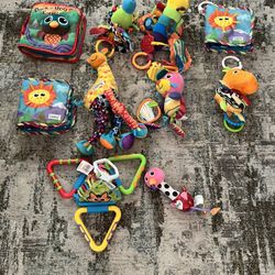 Collection of LAMAZE Baby Toy Sensory Lot of Ten.