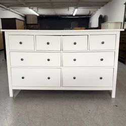 White IKEA Hemnes 8 Drawer Dresser - See Page For Matching Tall Dresser
