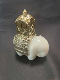 1970’s Avon Elephant Milk Glass Cologne Bottle