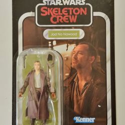 RETRO KENNER CARD. STAR WARS THE VINTAGE COLLECTION.  SKELETON CREW.  JOD NA NAWOOD 3.75 " ACTION FIGURE. 