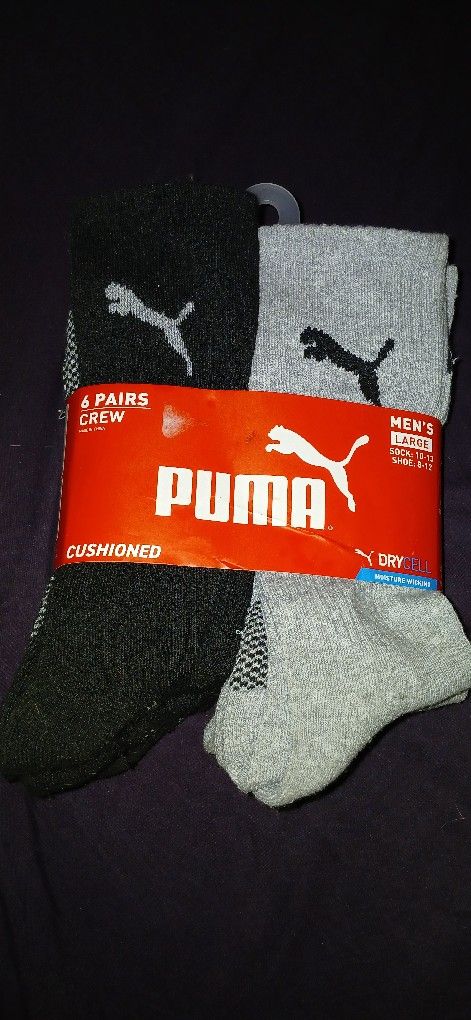 PUMA Socks Men Size 10-13