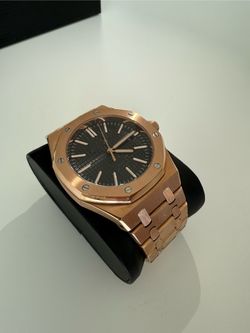 Men Luxury Watch Rose Gold And Black