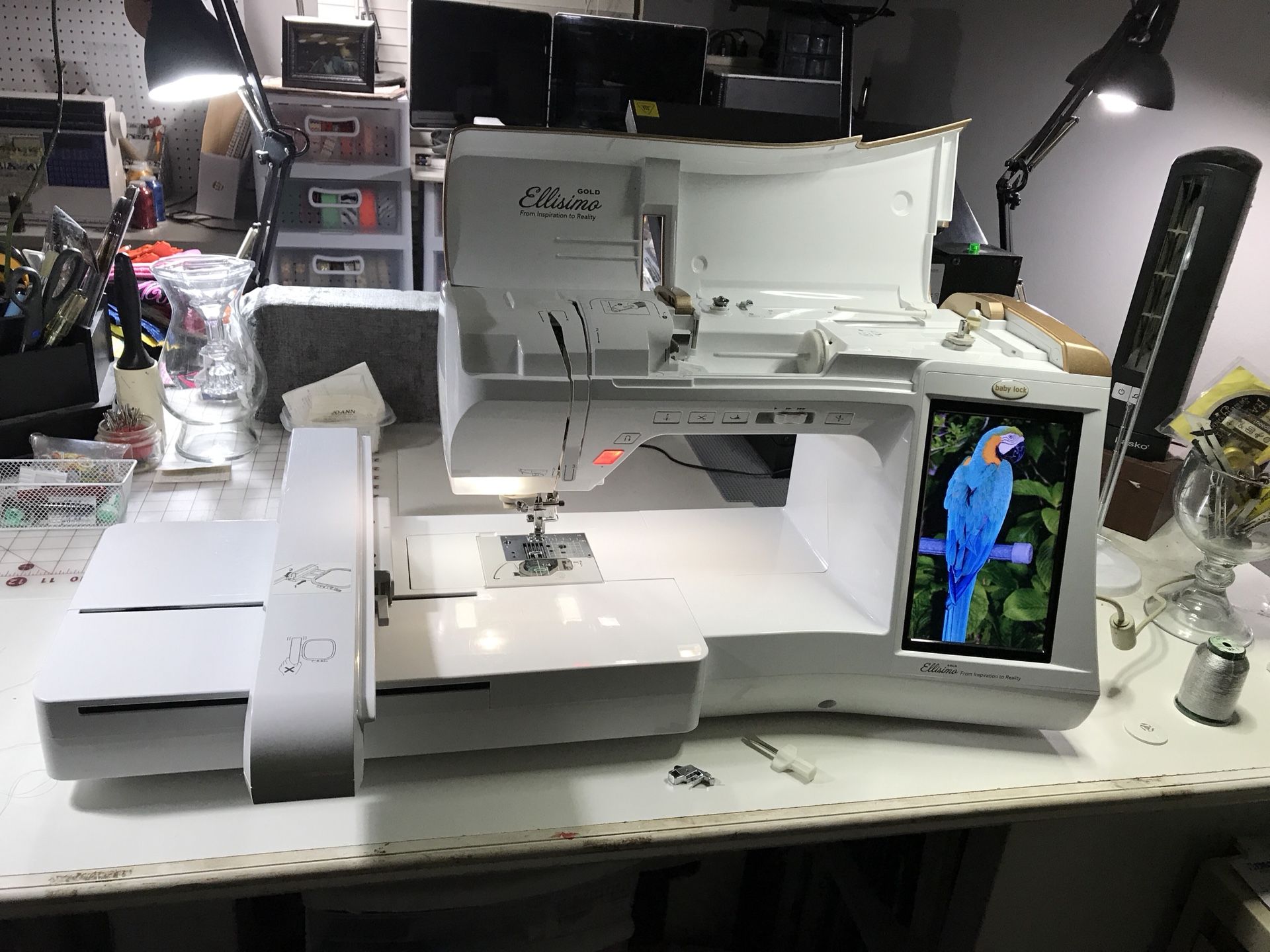 Babylock Ellisimo Gold Sewing Embroidery Combo