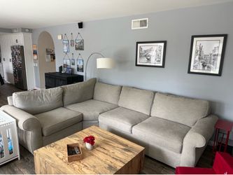 Pottery Barn sectional sofa