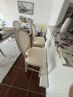 Bar Stools  Bench Tables. Will Sell Pieces