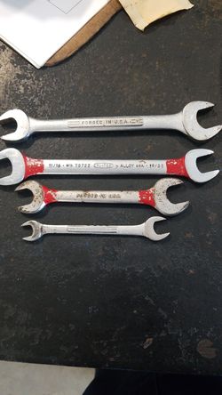 Service wrenches all made in US 3/8-3/4