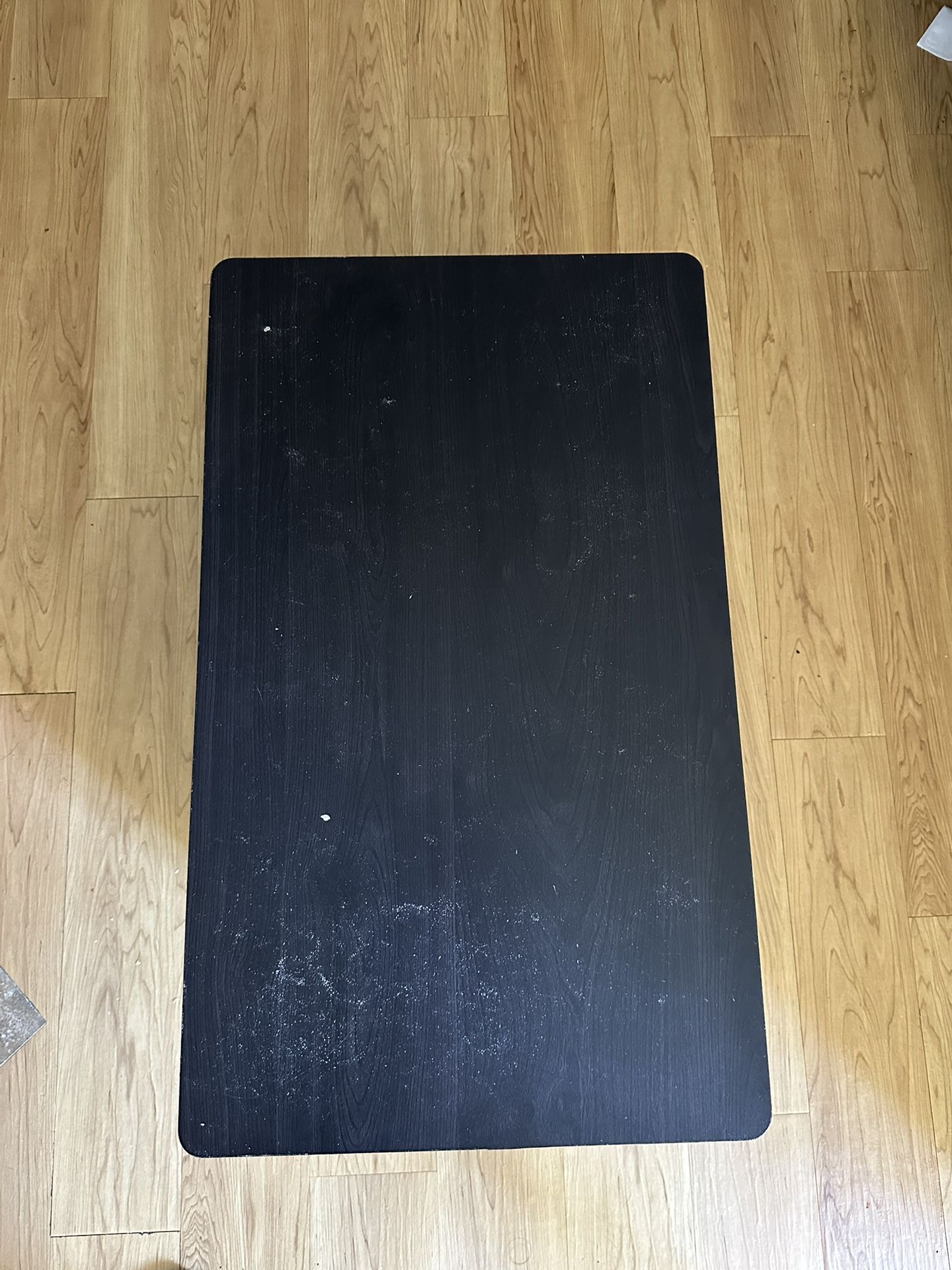 Black Coffee Table with Storage Shelf – Great Condition!