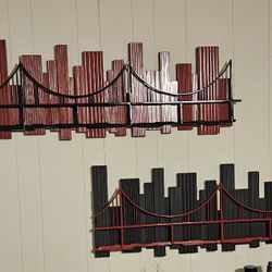 VINTAGE MCM MID CENTURY 1969 SYROCO CITYSCAPE CITY SKYLINE