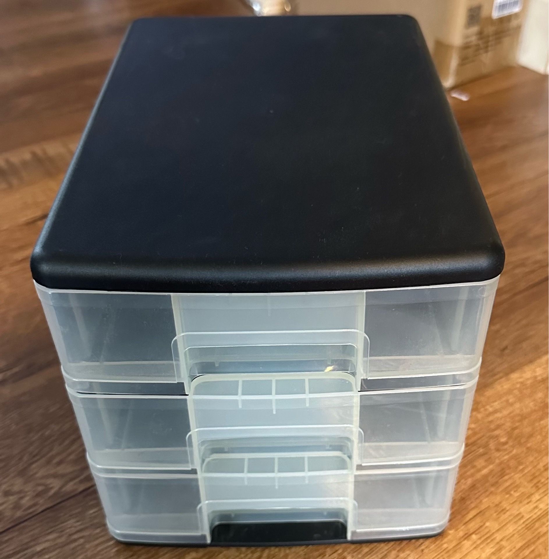 3-Drawer Plastic Desktop Organizer