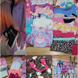 Girls Sz. 4 Shoes & 10/12 Clothing 