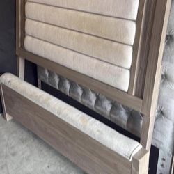 Brown bed frame