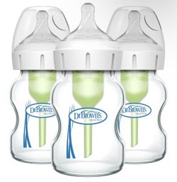 Dr. Brown 5oz. 3 Pack Glass Bottles! Brand New!