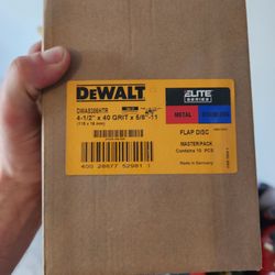 DeWalt Elite Series Flap Disc 10-Pack 4-1/2" 40 Grit