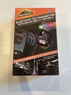 New In Box ArmorAll Bluetooth FM Transmitter