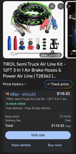 TIROL 3 In 1 Semi Truck Air Line Kit