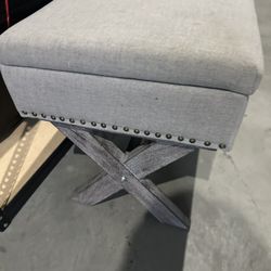 Storage Grey Bench 