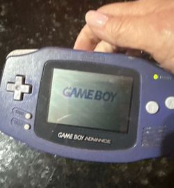 Nintendo GameBoy Advance GBA Indigo Handheld (New Lens) System Console