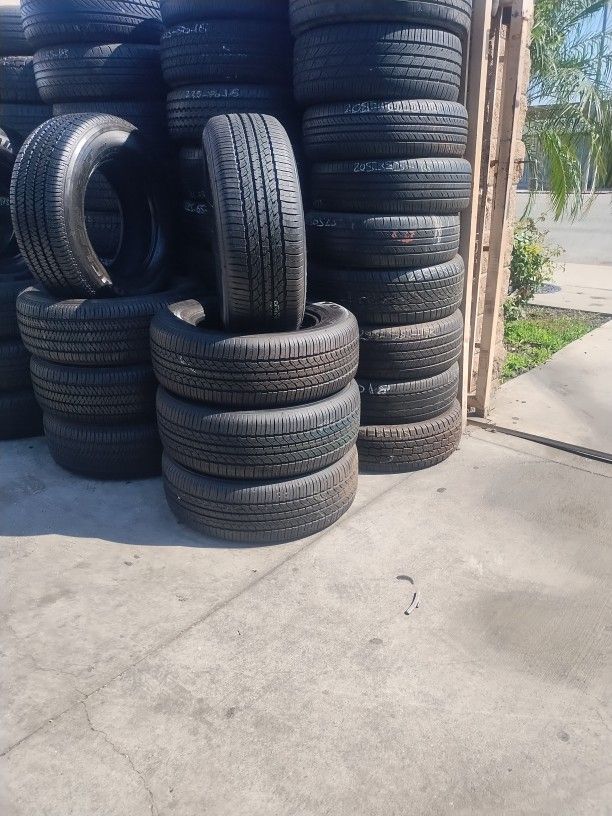 245/65R17 TOYO A SET OF FOUR USED TIRES, INCLUDES MOUNTING AND The BALANCING