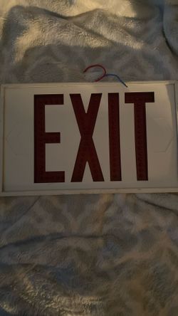 EXIT SIGN $8 VISALIA