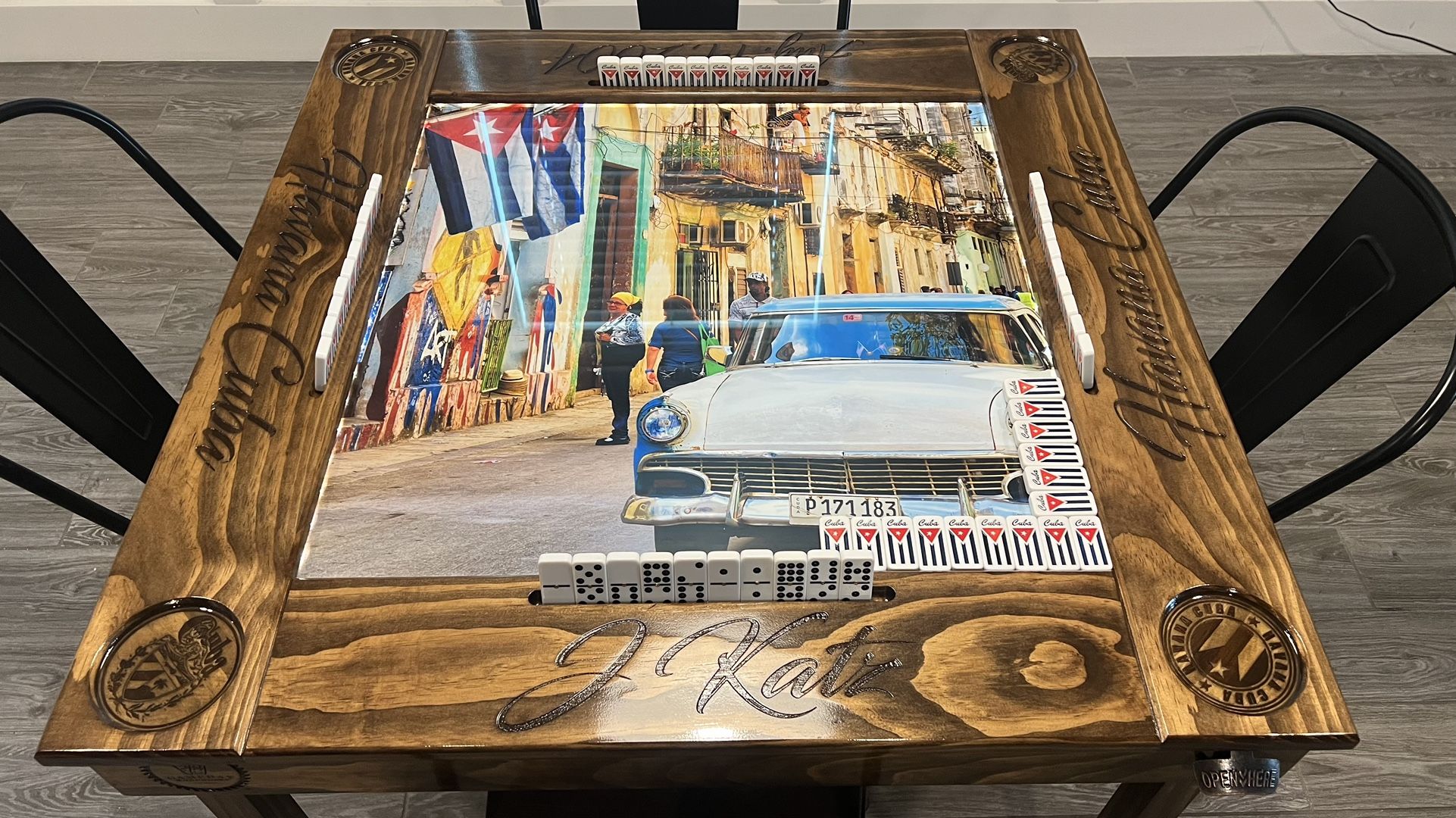 Custom Cuban Domino Table