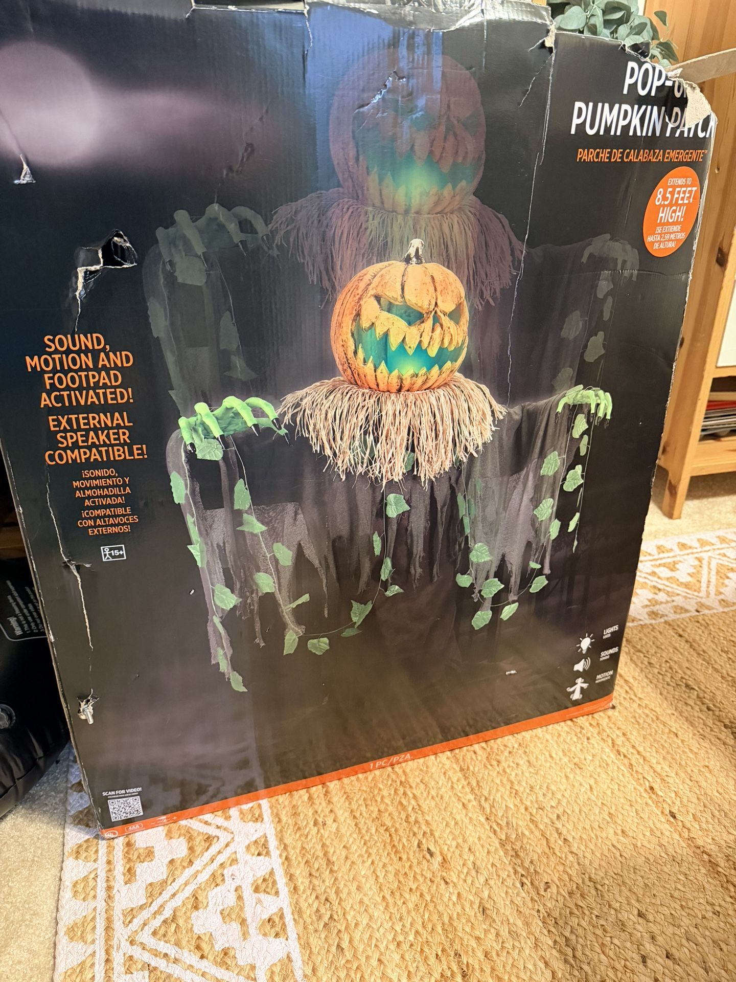 8.5ft pop up pumpkin patch animatronic