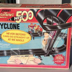 Vintage Topper Johnny Lightning Cyclone 500 Set Open But Never Used