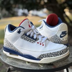 Air Jordan 3 - True Blue (Sz. 7.5)