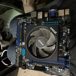 Motherboard and cpu with cpu cooler