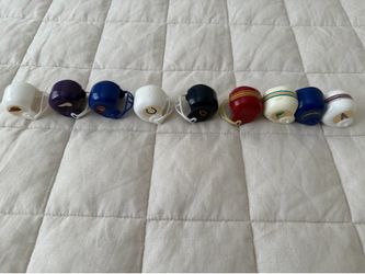 Old School 1980s mini NFL helmets