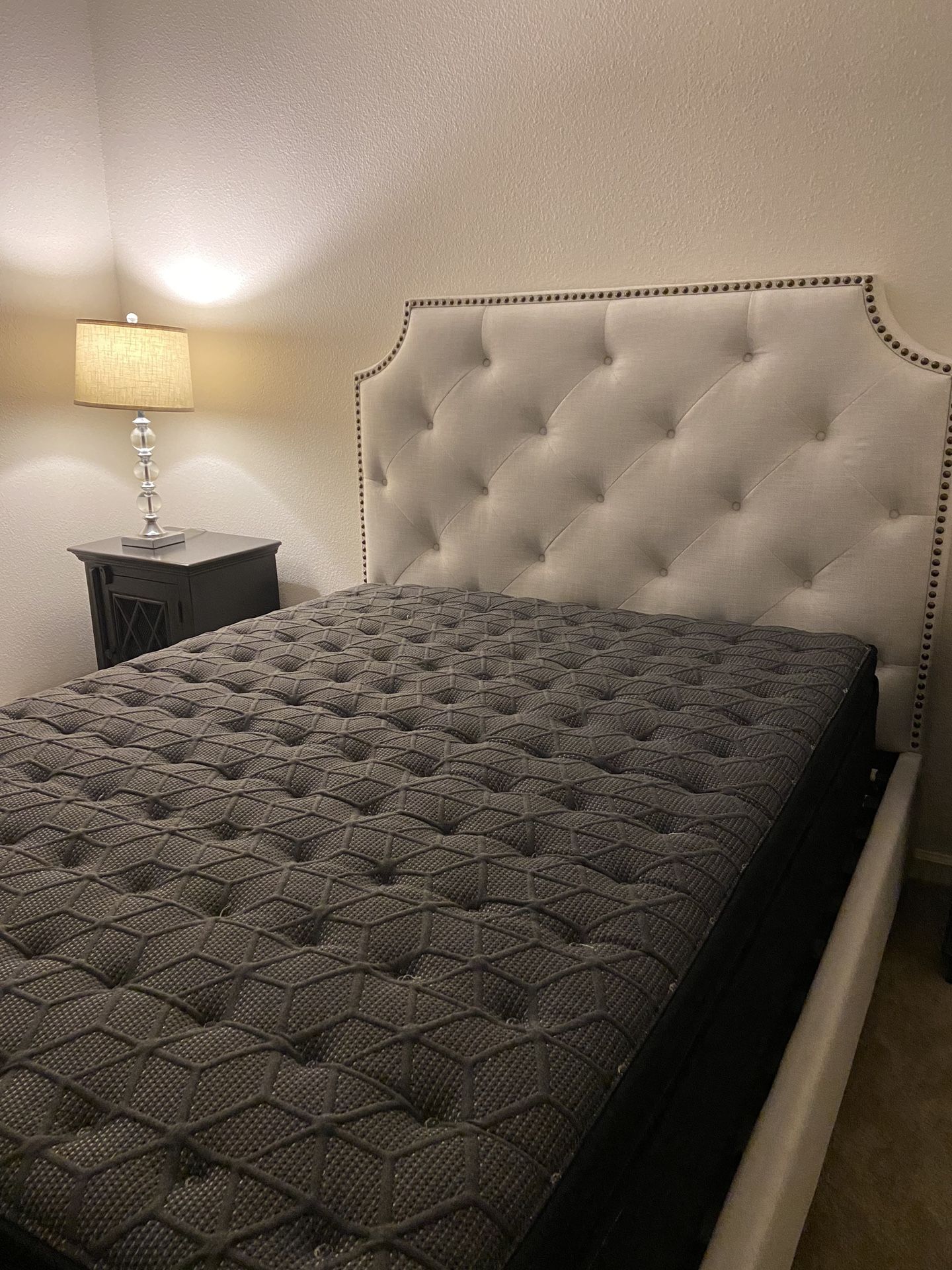 Queen Bed With Mattress -$300 Firm